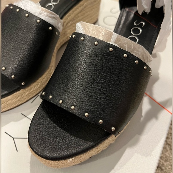 NIB Sole Society Carya Studded Flatform Espadrilles - Picture 2 of 3